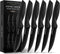Home Hero 6 Pcs Steak Knives Set, High-Carbon Stainless Steel Razor-Sharp Serrated Knives with Ergonomic Handles