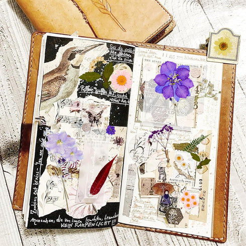 Gvhntk Dried Pressed Flowers Real Pressed Flowers Natural Dry Leaves Bulk Mixed Colorful Herbs Kit with Tweezers