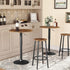 Set 2 BF03BY01 HOOBRO Bar Stools, of Bar Chairs, Kitchen Round Height Stools with Footrest, Breakfast Bar Stools