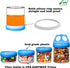 4 31oz SELEWARE Portable Stackable Food Storage Containers for Snacks Formula Powder and Drinks Twist Lock System