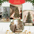 B-COOL Christmas Tree Skirt, 48 Inch Round Champagne Gold Sequence Xmas Tree Skirt, Personalized Home Decor