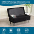 CRFATOP Jacquard Rectangle Ottoman Stool Cover Stretch Folding Storage Footstool Bench Slipcovers Upholstered Foot
