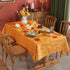 60 102 Inch SASTYBALE Thanksgiving Maple Leaves Jacquard Tablecloth Non Slip Wrinkle-Resistant Table Cover for Autumn