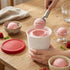 4 Pack 1 Peohud Ice Cream Containers, Quart Freezer Storage Tubs with Silicone Lids and Spoon for Ice Cream, Sorbet