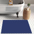 EARTHALL Boho Area Rug 2x3 Ft Washable Rugs for Entryway, Dark Navy Braided Throw Rug with Rubber Backing for Indoor