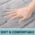 Buganda Bathroom Rugs, 24" x 16", Soft Microfiber Non-Slip Shaggy Bath Carpet, Machine Wash Dry