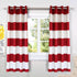 DriftAway Red Striped Room Darkening Curtains Patriotic Horizontal Stripe Classic Grommet Drapes