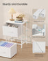 2 Closet, ULGS312W01S SONGMICS Dresser for Bedroom, Chest of Drawers, Nightstand, Steel, MDF, Non-Woven Fabric Drawers