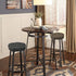 OnlyGray-Black,14" (35 cm) baibu Stool Covers Round, Super Soft Round Bar Stool Cushion Covers Seat Cushion - One