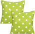 Poise3EHome Outdoor Throw Pillow Covers Set of 2, Waterproof Decorative Pillow Covers for Couch, 18X18 Inches, Green