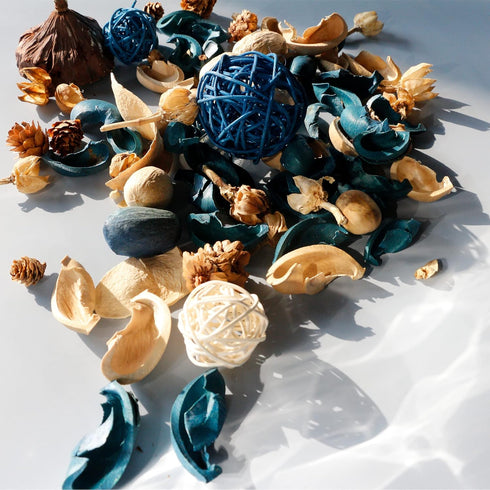 Qingbei Rina Summer Potpourri Bags, Ocean Breeze Scented Potpourri Bowl Filler, 9.9 Oz
