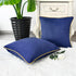Pack 2 20 20 Inches CaliTime Throw Pillow Covers of Super Soft Faux Suede Gold Piping Edge Accent Cushion Cases