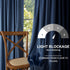 63 Inches 52x63 2 Set Navy Blue Velvet Curtains Long for Bedroom Nursery Room Darkening Thermal Insulating Window Satin