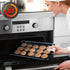 NutriChef 2-Piece Non-Stick Baking Sheet Pan Set - Premium Carbon Steel Cookie Sheets