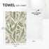 Wovoto Summer Cute Botanic Dish Towels for Drying Dishes, Absorbent Decorative Sage Green Herbs Leaves Kitchen