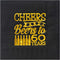 Crisky Cheers to 60 Years Napkins, Black and Gold, 60th Birthday Decorations, 60 PCS, 3-Ply