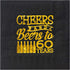 Crisky Cheers to 60 Years Napkins, Black and Gold, 60th Birthday Decorations, 60 PCS, 3-Ply