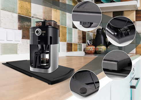 Kitchen Appliance Sliding Tray for Coffee Maker, Caddy for Blender, Toaster, Air Fryer, Pot, Food Processors, Stand