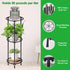3 32.3 inch, CASIMR Plant Stand Indoor Outdoor, Metal Rustproof Flower Shelf Tier Tall Multiple Plant Pot Holder Rack