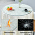 20" 1/4'' (20 inch) Tempered Glass Table Top Round Transparent Table Surface Thick Pencil Polished Edge Multipurpose