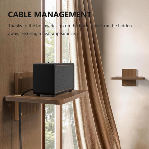 1 22lbs (CS201N), 1-Shelf, WALI Floating TV Shelf, Tier Projector Shelf for DVD Players, Routers, Game Consoles, Cable