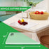 Acrylic Cutting Board with Counter Lip in Small, Large and XL, Clear Cutting Board for Countertop, Acrylic Chopping Board with Counter Lip, Clear Cutting Boards for Kitchen Essential Gadgets by PLAINPICK