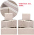 DIOMMELL 9 Pack Foldable Cloth Storage Box - Closet Organizer for Baby Clothes, Underwear, Bras, Socks, Beige