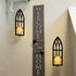 15.8'' Set Set 2 HPC Decor Candle Sconce of Two- Black Metal Candle Wall Sconces- Wall Sconce Candle Holder - Sconces