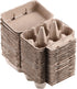 LayHyand Dozen 25 Pack, 6 Count 6 Half Vintage Egg Cartons Blank Natural Pulp Carton for Chicken Eggs Reusable, Storage