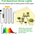 13 Inches 3500K 3/9/12H 10 Dimmable 2 2 Pack LED Grow Light Strips, Grow Lights Match The Flower Stand for Indoor