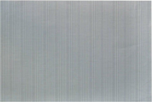 Set of 4 Gray Linnea Rib Vinyl Placemat, Wipes Clean, Rectangle 13" x 19"