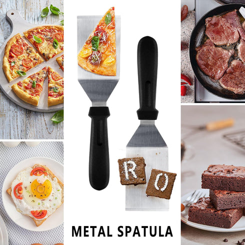 Mini Serving Spatula 9.6 Inch, Small Metal Spatula for Kitchen Use, Ideal for Pancakes, Brownies, Desserts