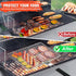 WHALERISE 6pcs,Basting Grill Basket for Outdoor Grill, Stainless Steel Grilling Basket with Foldable Handle, Portable