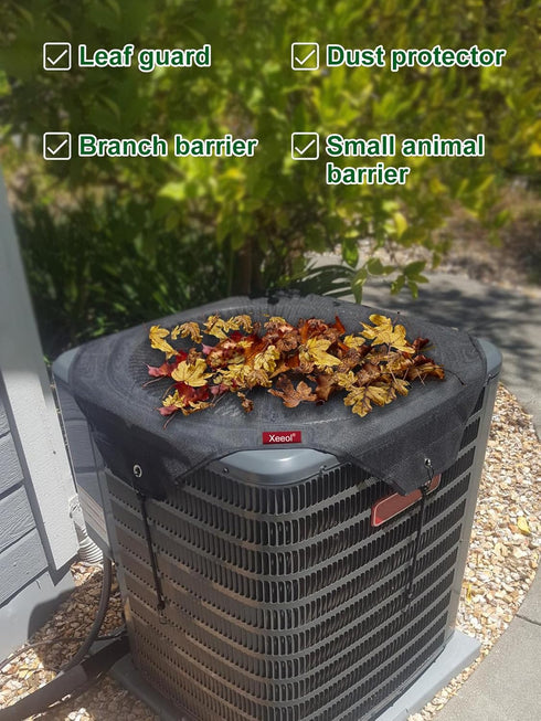 Air Conditioner Cover, Universal AC Cover for Outside Unit, Mesh Air Conditioner Covers for Outside Defender Outdoor, All Season Protection (36" x 36")