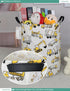 FANKANG Storage Basket, Nursery Hamper Canvas Laundry Basket Foldable with Waterproof PE Coating Large Storage Baskets