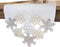 Elrene Home Fashions Ornate Snowflake Table Runner, Elegant Cutwork Winter Holiday Christmas Fabric 13"x70"