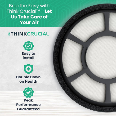 Think Crucial Replacement Vacuum Filter - Compatible with Black & Decker Pre-Filter Part # BDASV102 (2 Pack)