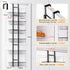 LUXEAR Over the Door Pantry Organizer, 6-Tier Adjustable Storage, No-Assembly Foldable Metal Hanging Organizer for