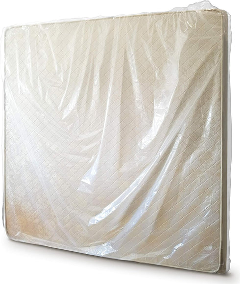 ComfortHome 4 Mil Extra Thick Sealable Mattress Bag with Adhesive Strip for Moving and Storage, Heavy Duty, Fits Twin