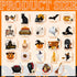 24 Pieces Halloween Refrigerator Magnets Pumpkin Ghost Magnets Halloween Decorative Car Fridge Magnetic Stickers Halloween Magnets Decorations for Metal Door Mailbox Car Decor