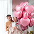 KatchOn Light Pink Heart Balloons - 18 Inch, Pack of 10 for Valentines Day Decorations