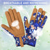 Womens Leather Gardening Gloves, Thorn Proof Working Gloves for Digging, Planting, Pruning - No Stab