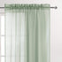 DWCN Bean Green Sheer Curtains, Semi Transparent Voile Rod Pocket Curtains for Bedroom and Living Room, 52 x 45 inches,