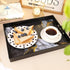 Counter, 15.7*11.8*1.6 Marble Black Decorative Tray for Coffee Table, Ottoman, Rectangular Plastic Serving Platter Tray