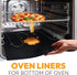Thick Heavy Duty Oven Liners for Bottom of Oven | 3 Pack Non Stick Oven Liners for Bottom of Electric Oven | Reusable Oven Mat for Bottom of Oven | Oven Liner for Electric Gas Grill BPA and PFOA Free by ThreadNanny