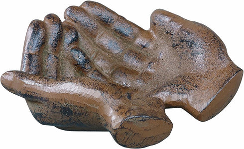 Cast Iron Hands Dish with Rust Finish by Creative Co-Op