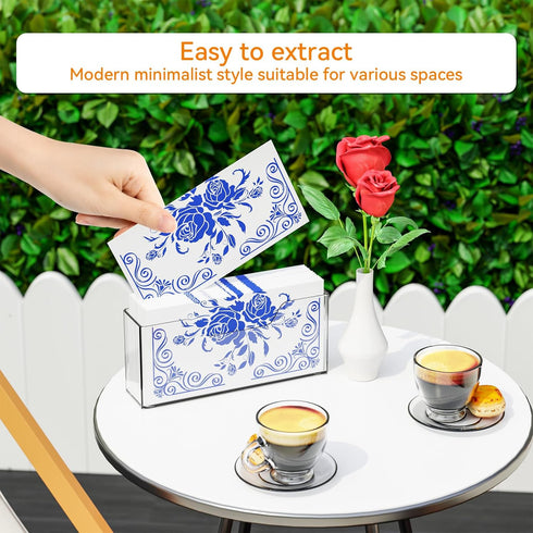 Bathroom,9 Inch Cq acrylic Guest Towel Holder for Vertical Clear Napkin Holder for Disposable Guest Towel,Modern