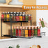 RCHYFEED Spice Rack Organizer, 2 Tier Slide Out Metal Spice Racks for Cabinet & Pantry, Heavy Duty Adjustable