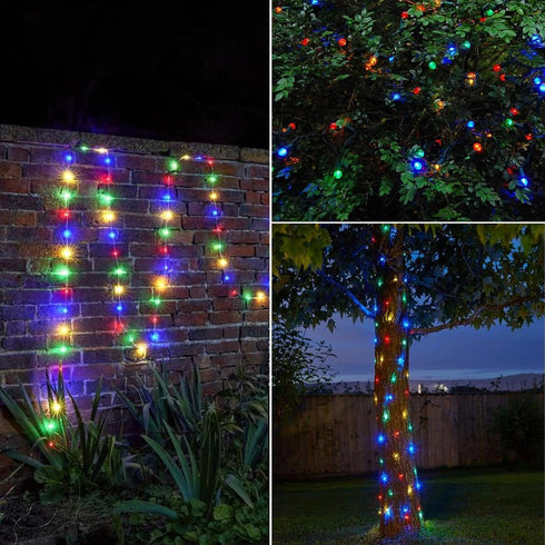 2 Packs 6Ft 40 Bulbs, Vigdur Muiticolor Globe String Lights - Decorative String Lights Battery Operated with Mini Bead