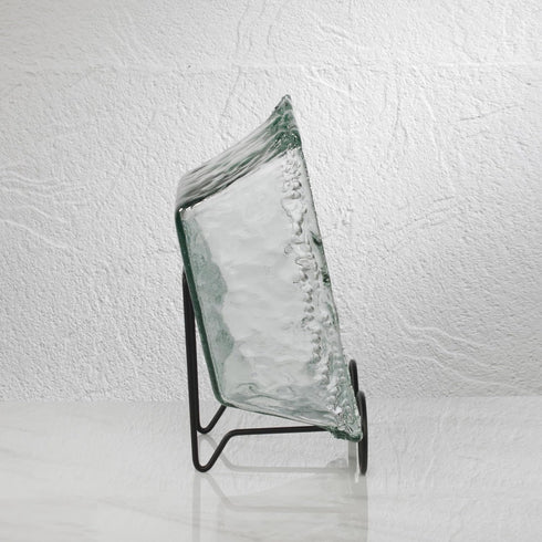 TRIPAR Large Square Black Wire Easel, Metal Finish, Tabletop Display, Handcrafted Scroll Designs